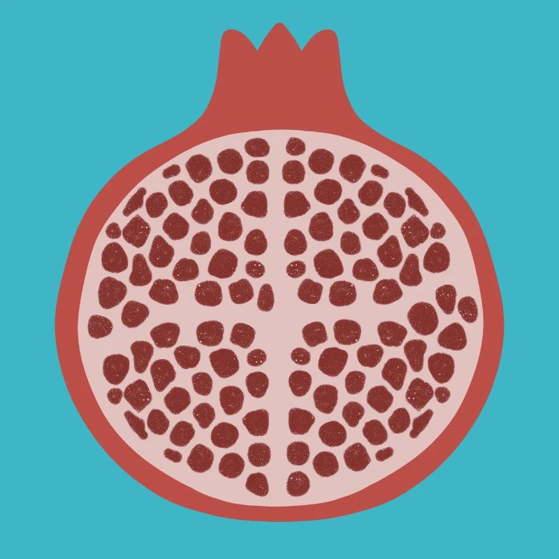 Pomegranate Half