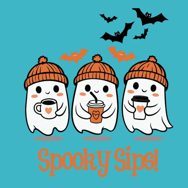 Spooky Sips Geister Kaffee Trio