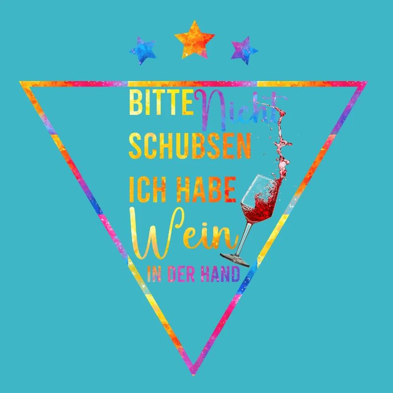 Wein in der Hand - Bitte nicht schubsen