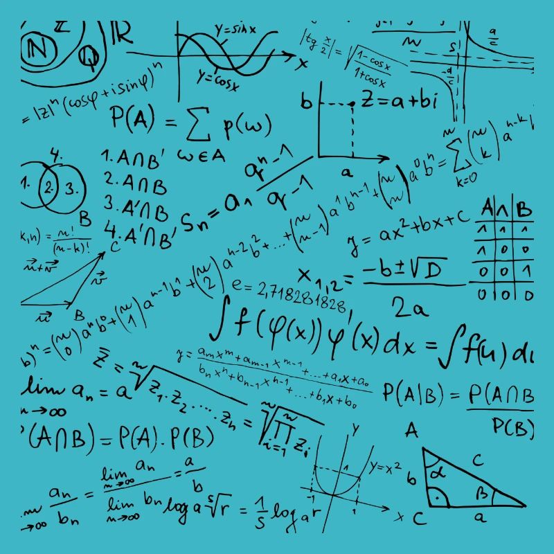 Math Equation Pattern, Cool Quadratic Formula Geek