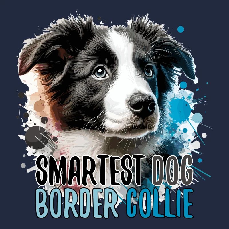 Border Collie Welpe intelligentester Hund Geschenk