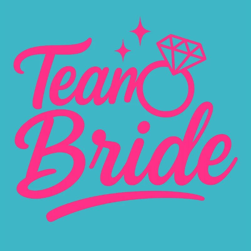 Team Bride Pink Ring Script