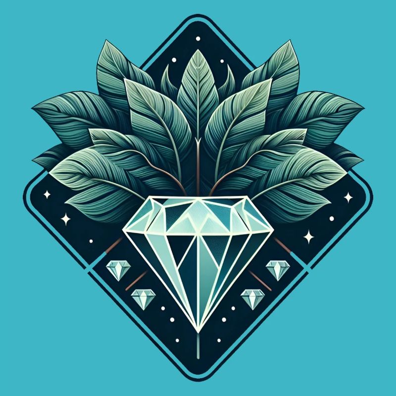 Diamant en fleurs