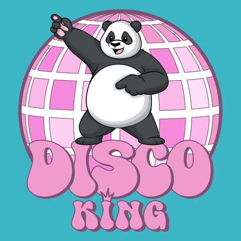 Disco King Panda Disco Ball Discing, Années 70