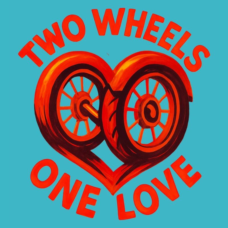 Two Wheels One Love - Motorcycle - Biker