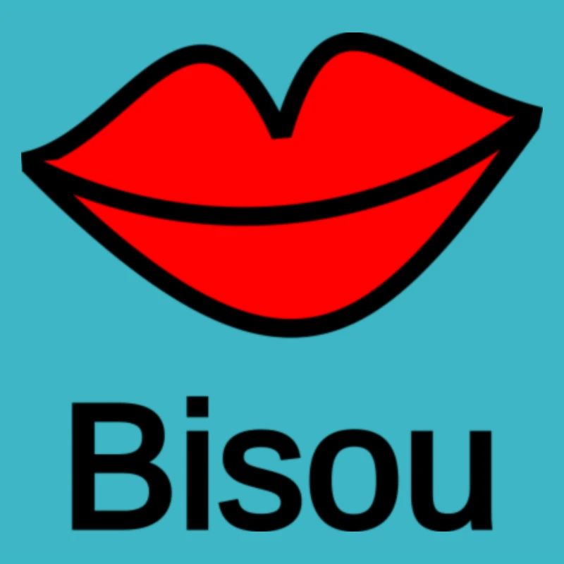 Kiss. bisou. bisous. bouche