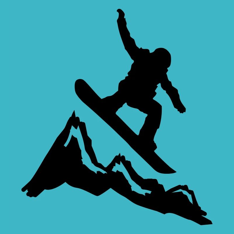 snowboard mountains jump