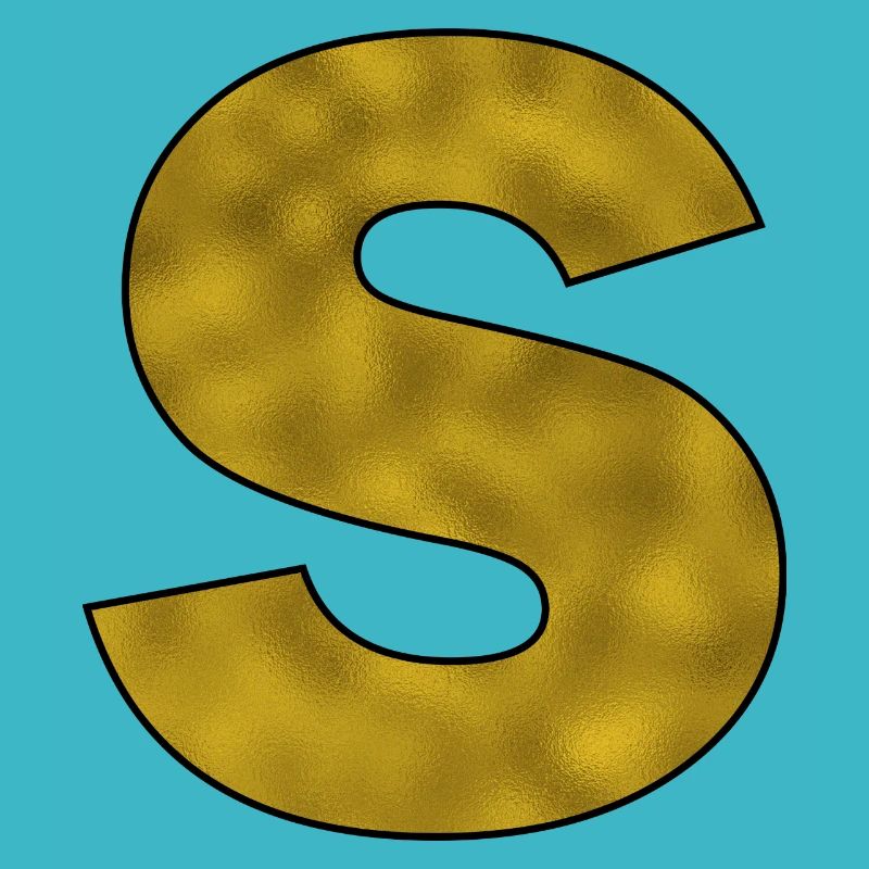 Buchstabe S Gold