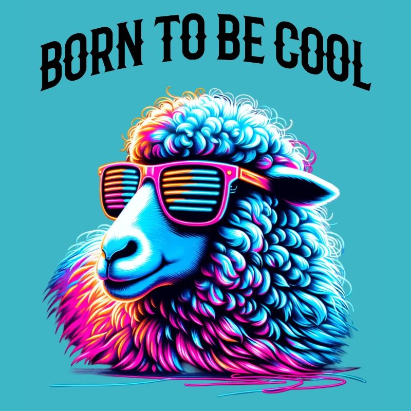 Schaf cool Lustiges Schaf Brille Born to be cool