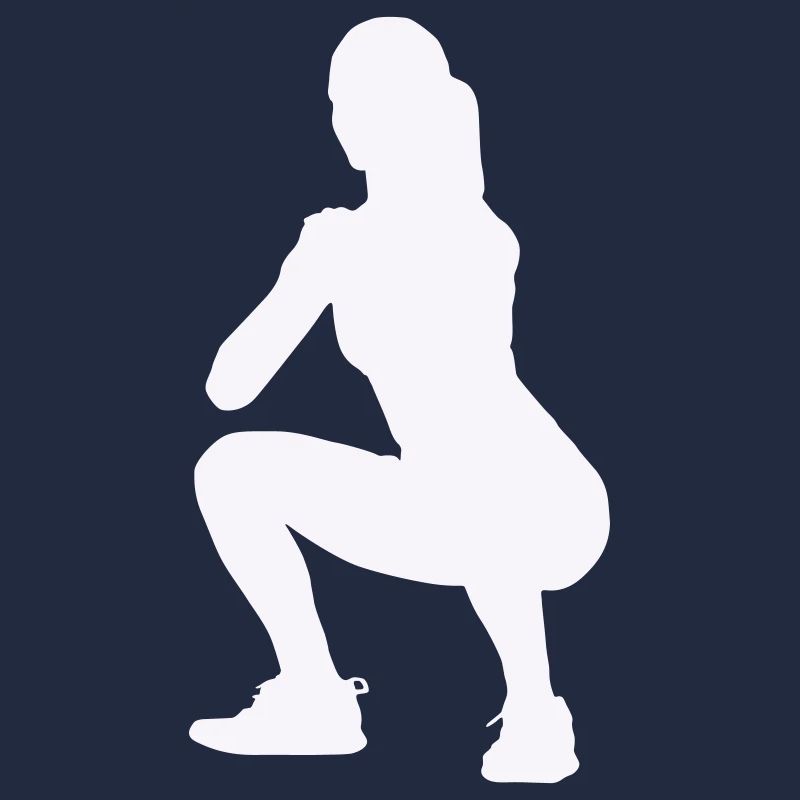 Kvinde Silhouette Squat