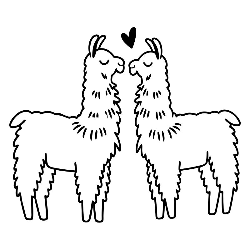 Lamas amoureux