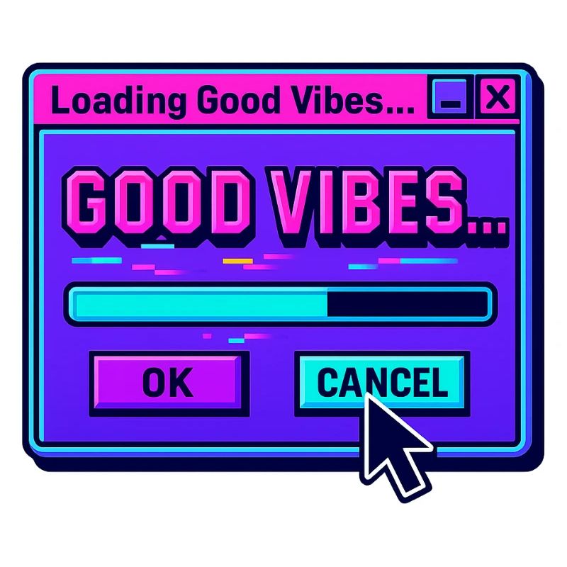 Good Vibe Loading Digital Art