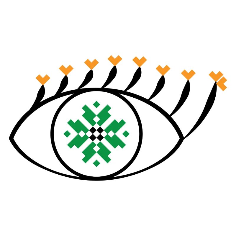 Eye - Traditional Romanian folk art pattern