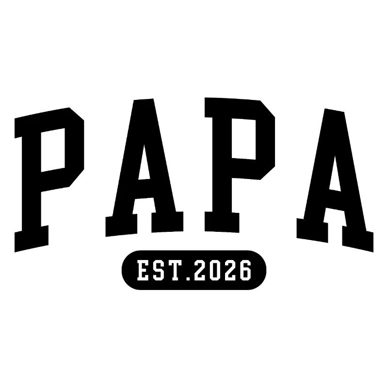 Papa est. 2026 – Logo Design Statement neue Papas