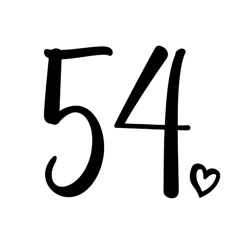 Mignon numéro 54, 54 ans, cadeau de 54e anniversaire