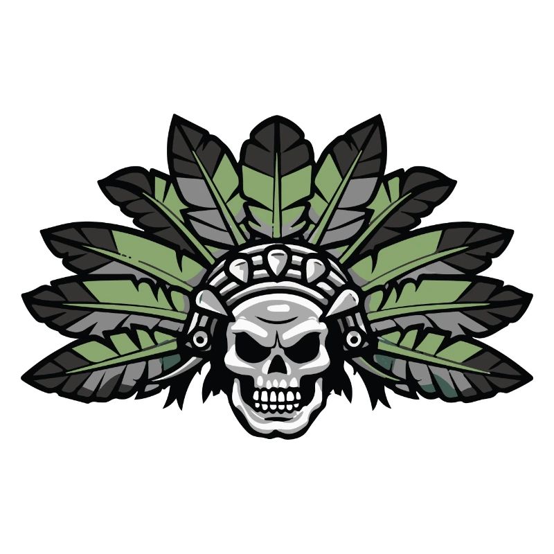 Indianer Aztek Skull