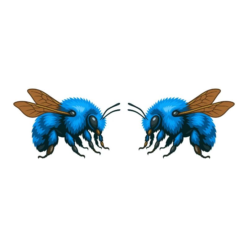 2Bumblebees mirrored