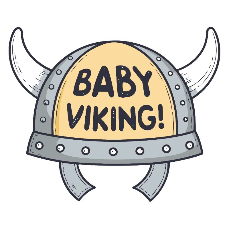 Viking Bébé Casque cornes blanches