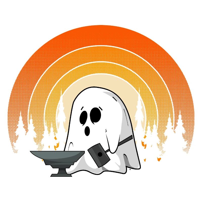 Blacksmith Ghost Halloween Haunted Forge Spirit