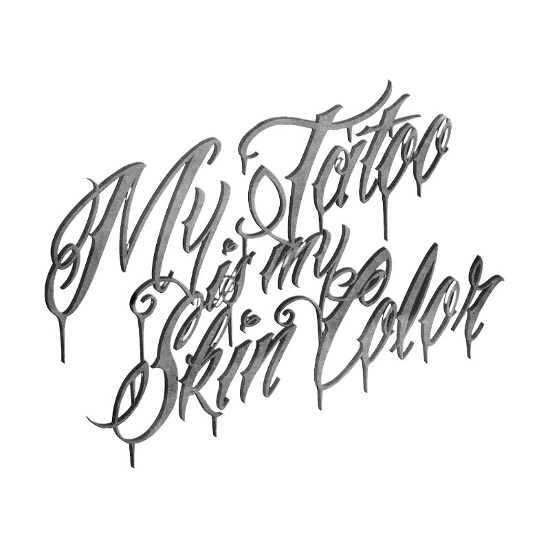 Tattoo-Skript Meine Hautfarbe