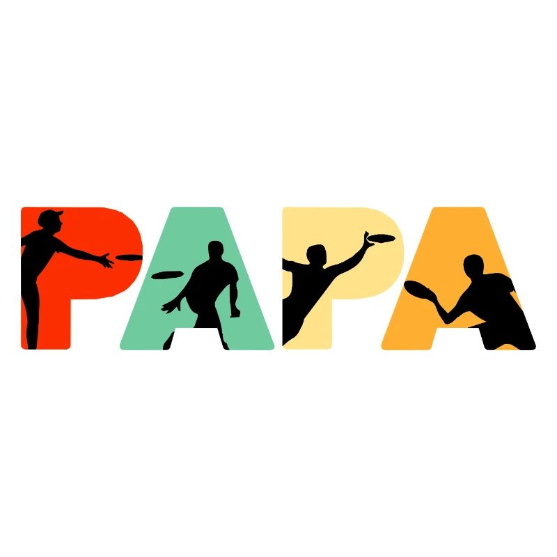 Papa Frisbee Player Ultimate Flying Disc Dad