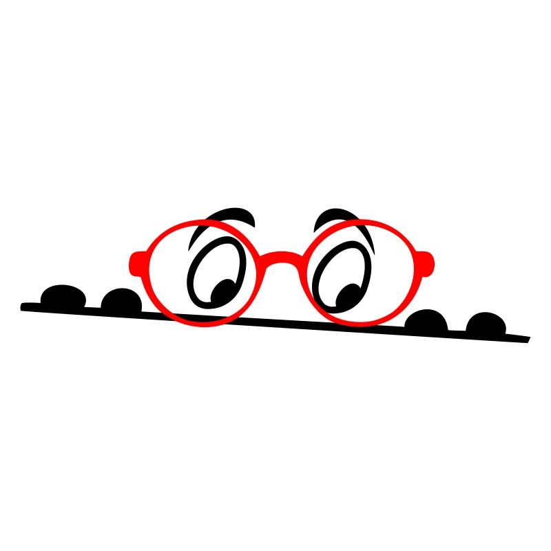 Brille, Augen, comic