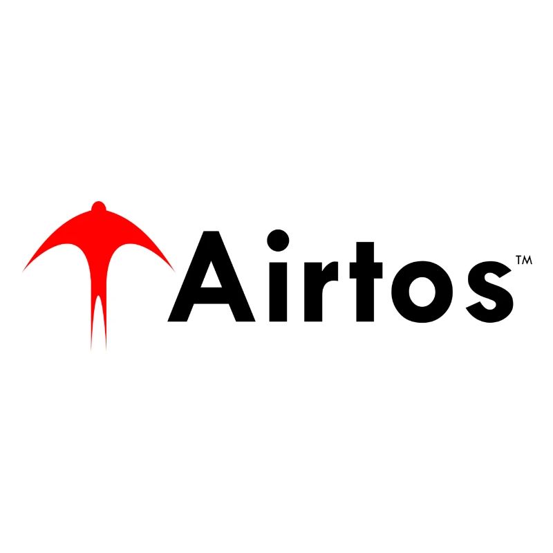 Red airtos LOGO + black text