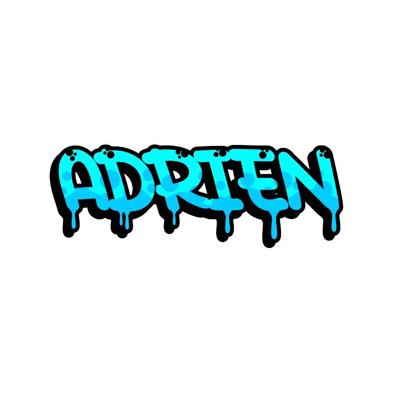 Graffiti prénom Adrien