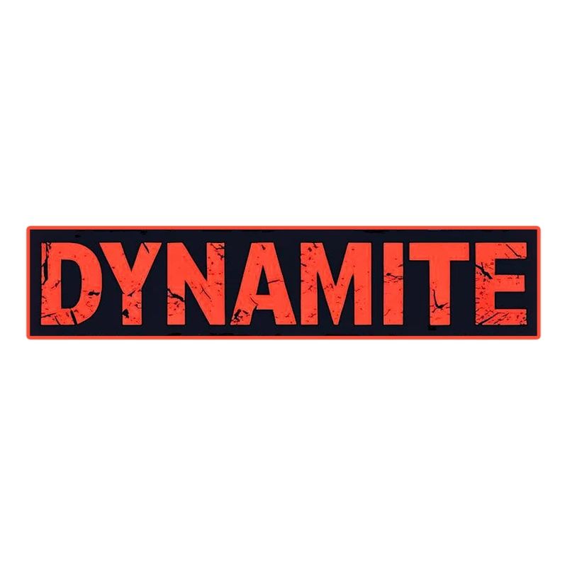 Dynamite Red Grunge Poster