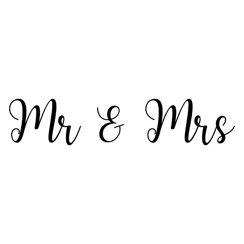 Mr & Mrs Wedding Design