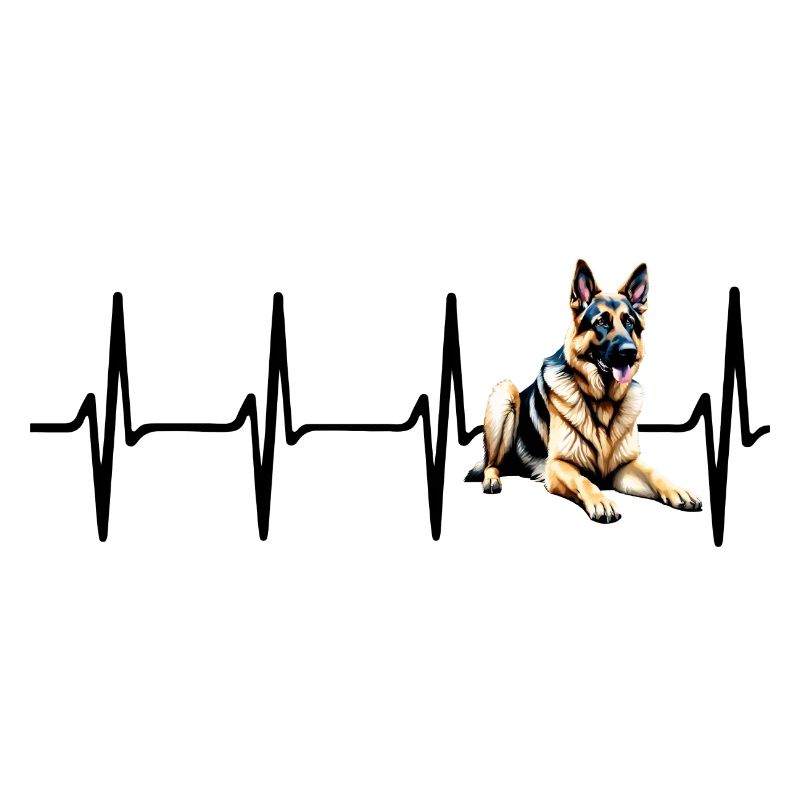 Herzschlag Deutscher Schäferhund