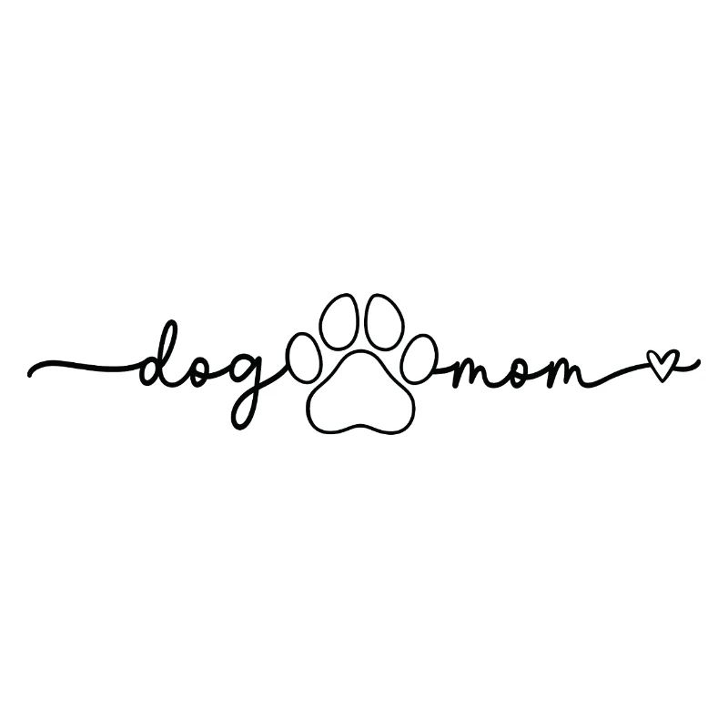 Hundemama Pfoten-Skript Design Mom