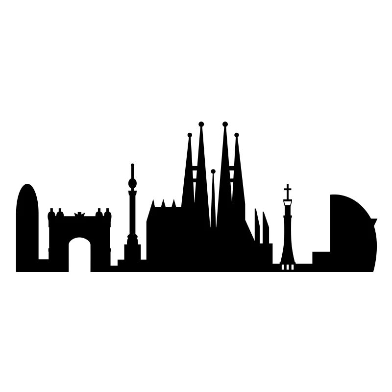 Barcelona Skyline Spanien