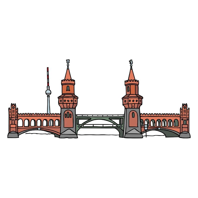 Oberbaumbrücke à BERLIN c