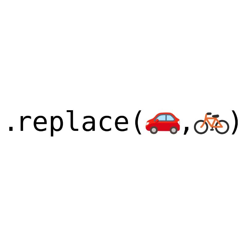 Remplacer les voitures par des vélos; Édition Python