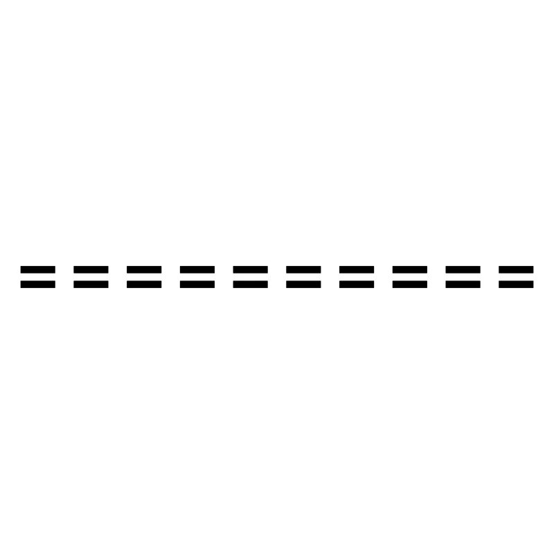 Trait de symbole en pointillés