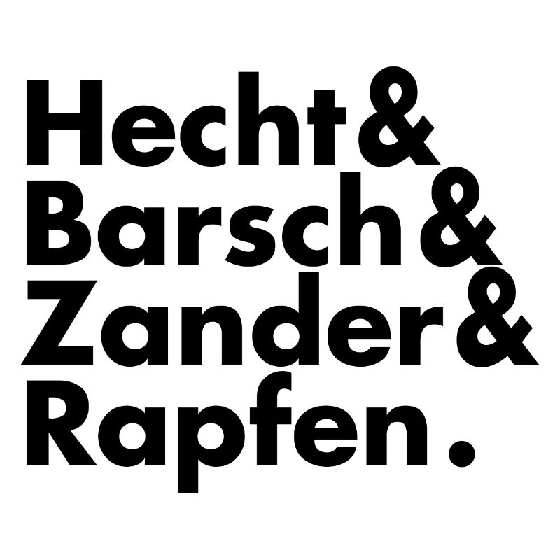 Pike, perch, zander, asp, black typo