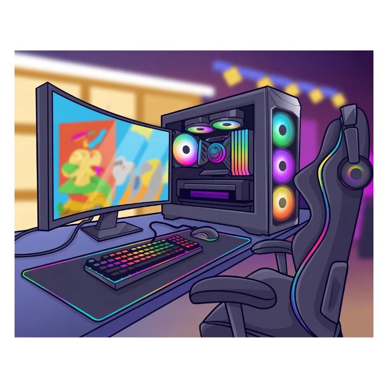 RGB-Gaming-PC-Atmosphäre