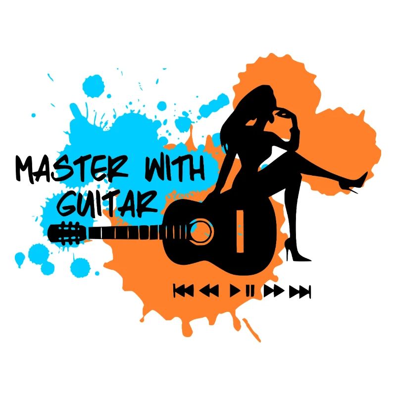 Master with guitar - Blue Orange