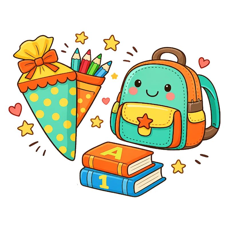 Cozy Back to School Backpack with Pens