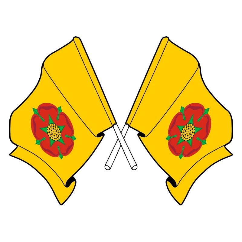 Drapeaux croisés du Lancashire