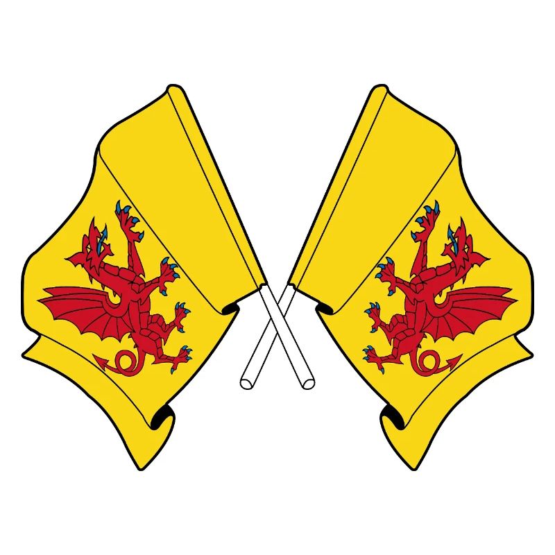 Two flags crossed – Somerset