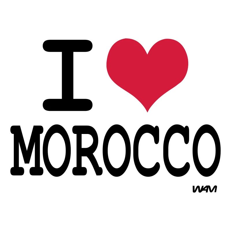 J'aime le maroc - couleurs personnalisables