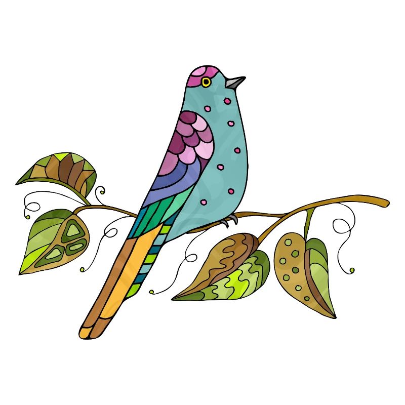 Bunter Vogel