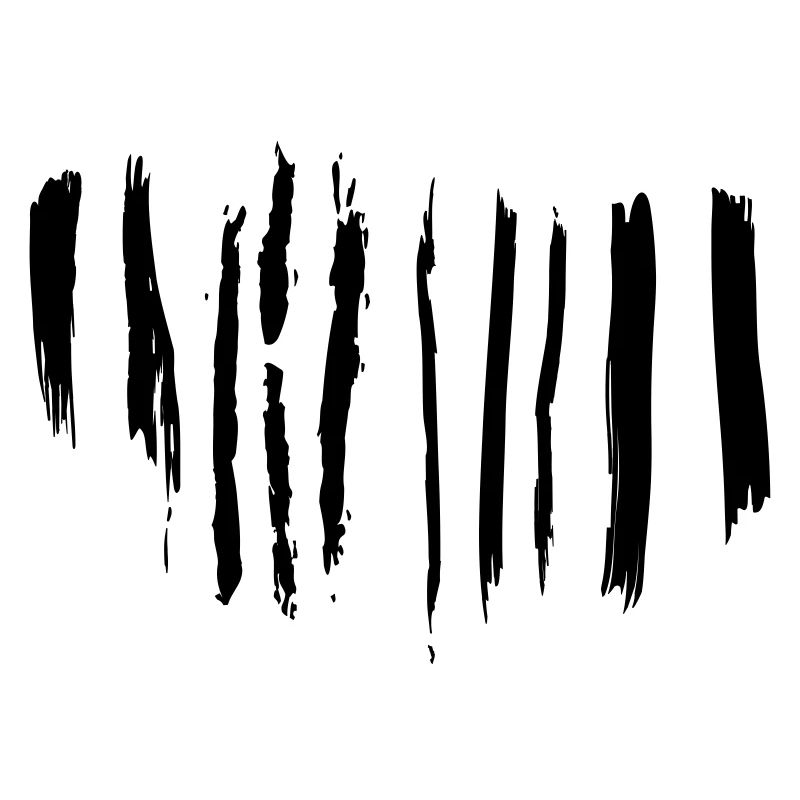 Schwarz-weiße Pinselstriche