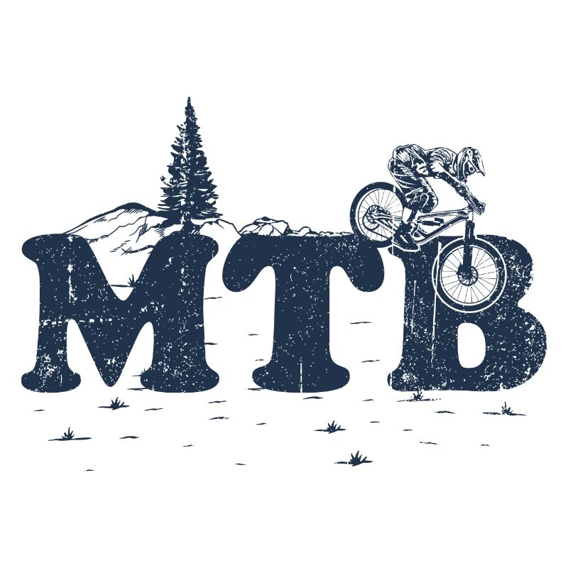 Silhouette de sentier VTT