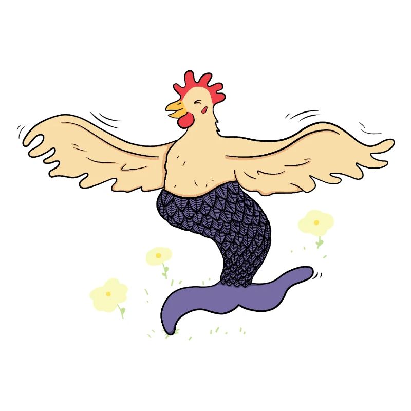 Joyeuse poule-sirène