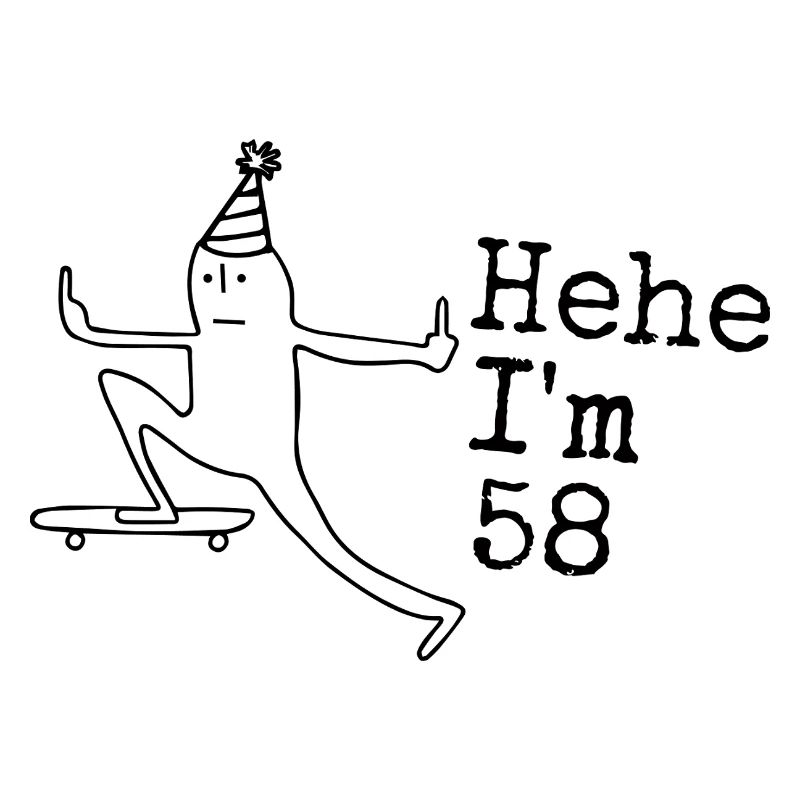58th Birthday Gift Funny 58 Years 58th