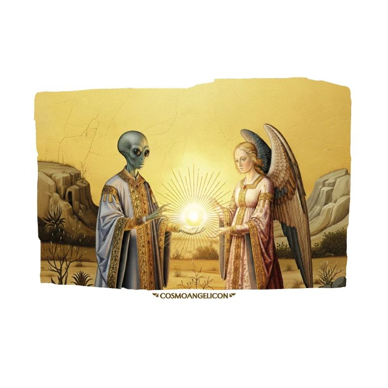 Alien & Angel Light Orb Encounter Medieval Sci-Fi