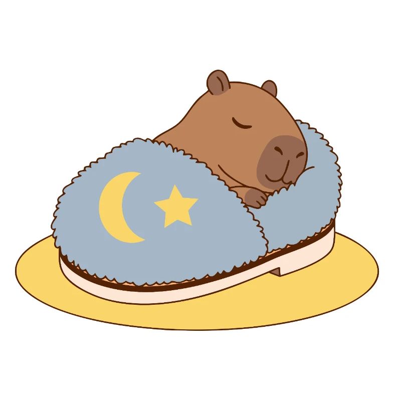 Schläfrige Capybara im gemütlichen Schlaf